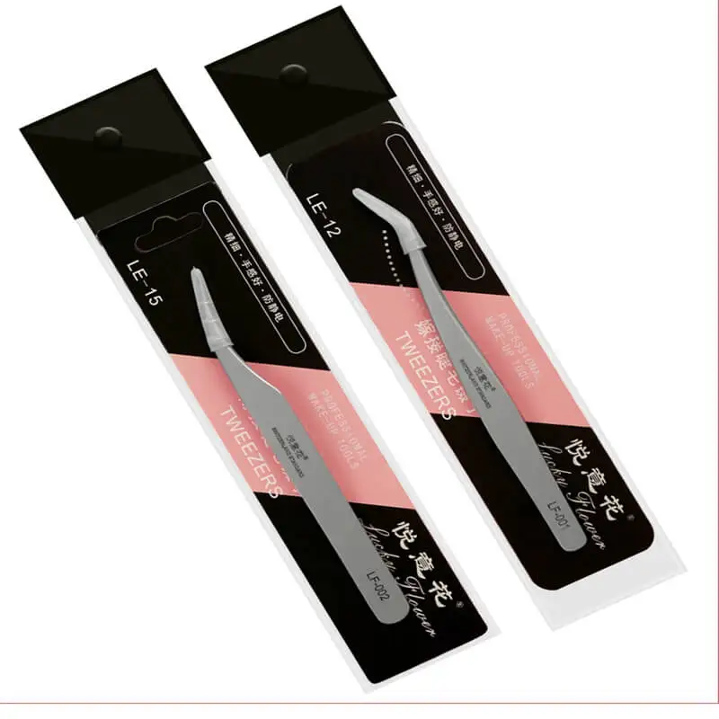 Smart Girl Shaped l Shape Vetus Volume Eyelash Extension Tweezers Holder