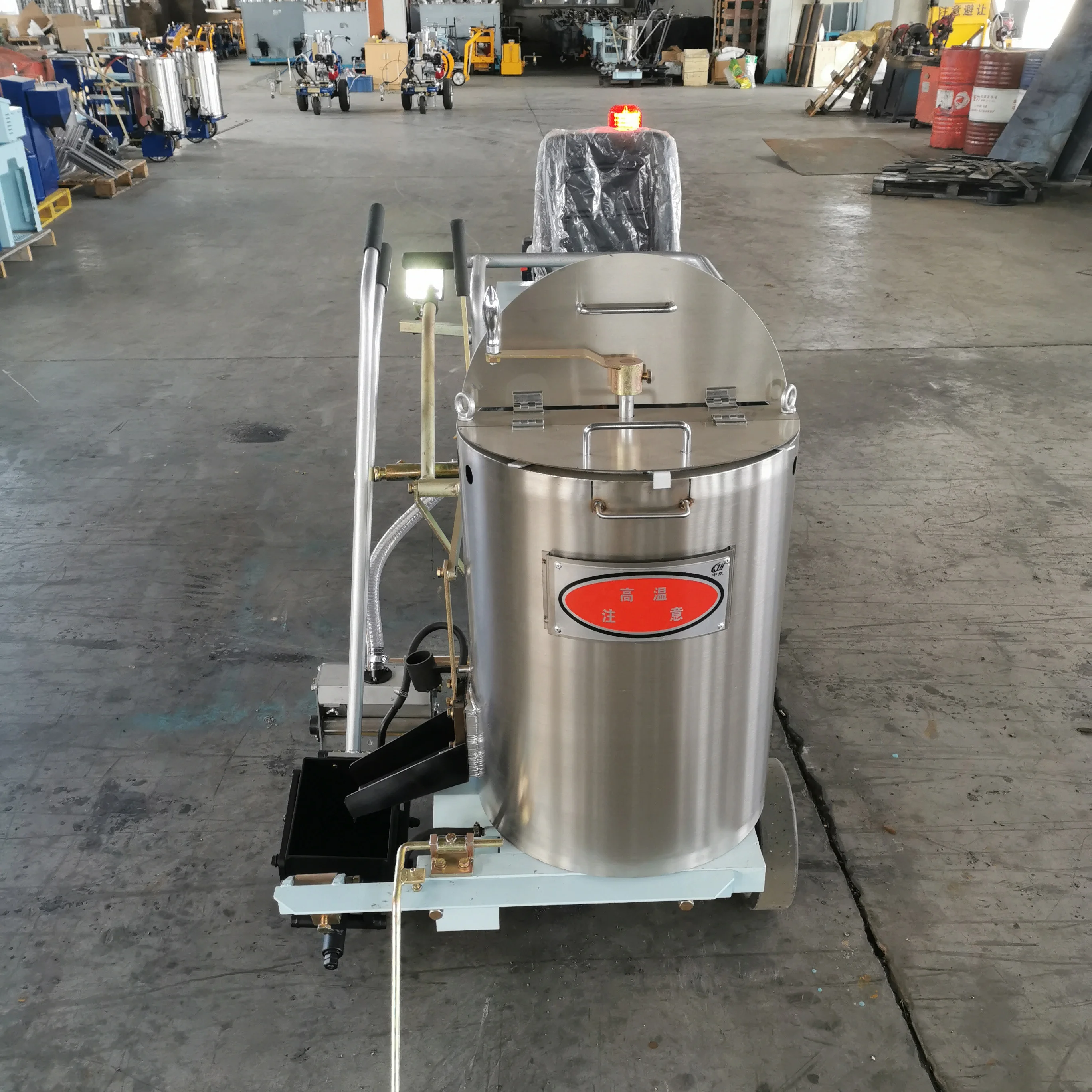 Ride-on Road Lines Marking Machine With Driving Vehicle For Thermoplastic Road Paints