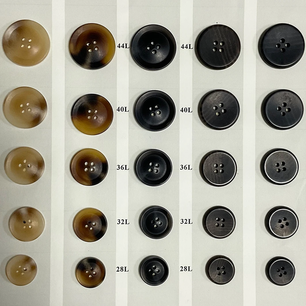 Custom Logo Brand Fancy 4 Holes Resin Plastic Suit Shirt Buttons For Clothes