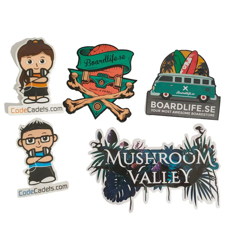 shape die cut glossy sticker Custom Printing Waterproof Vinyl Stickers Label  BOPP Sticker