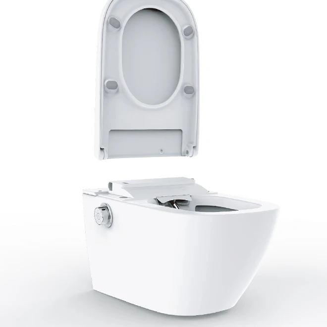 Rimless Electronic Toilet Suspended Smart Toilet Bidet Soft Cover Japanese Toilet Seat