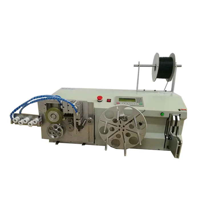 Factory Supply Wire Cable  Full Automatic Cutting Coiling Machine Wire Twist Tie Machine with Meter Counting Cheap Price