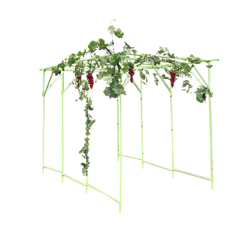 
Outdoor Walk-in Auti-UV Decorative Household Pergola Fruit Frame Grapes Trellis Manufacturer in backyard 