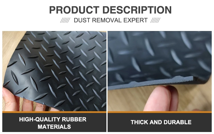 Hard wear power plant rubber flooring carpet