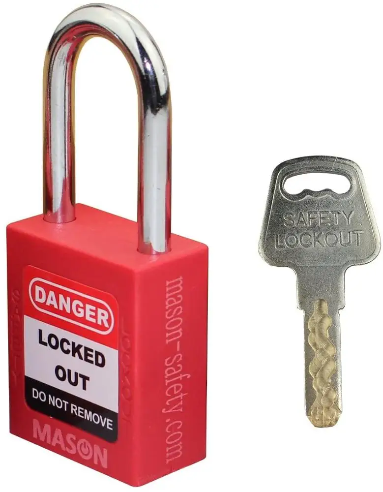 Keyed Different Safety Red Loto Lockout Tagout Padlock
