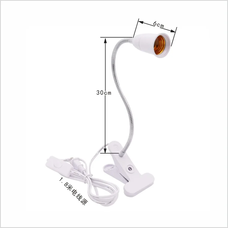 Лидер продаж светодиодный держатель E14 E27 зажим диммер переключатель лампы Американский 2-контактный шнур удлинитель соляные