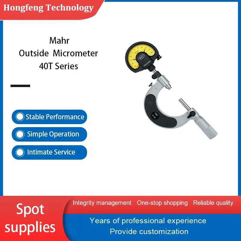 Mahr High Precision Measuring Instrument Outside Micrometer Digital Micrometer Dial Gauge Micrometer 4154000