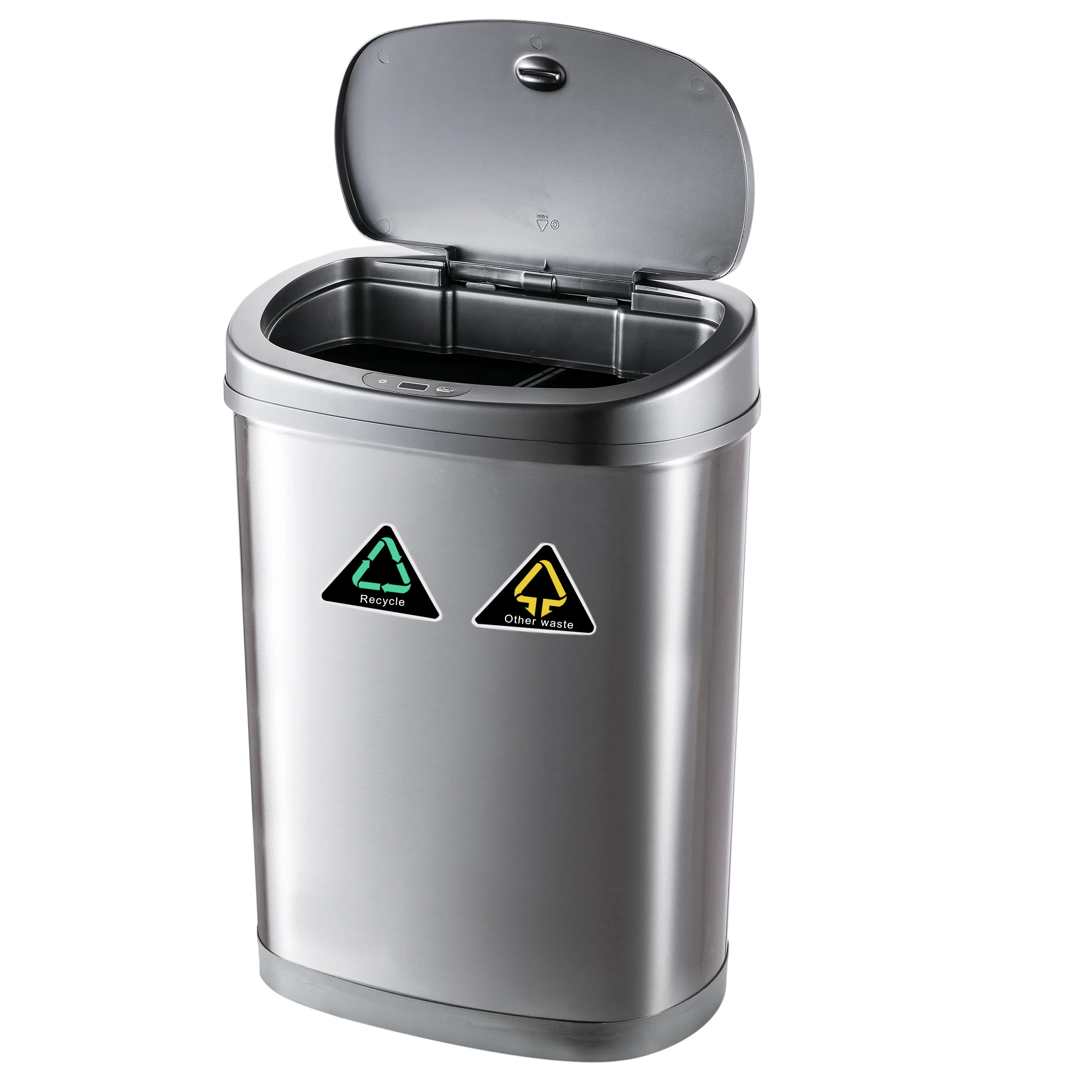 Recycle trash can 2 in 1 Recycle Bins Trash Can Stainless Steel 30L 42L 50L 70L 80L home Classification Dustbin