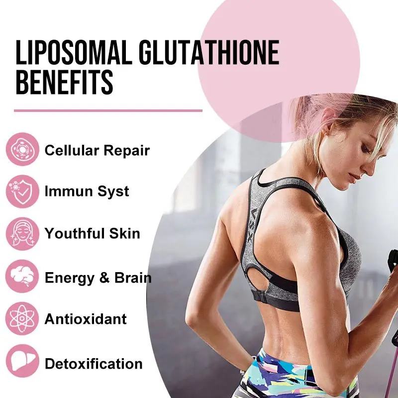 Food Grade Liposomal Glutathione Advanced Skin Nutrients Softgels Antioxidant Supplement for Energy, and Skin