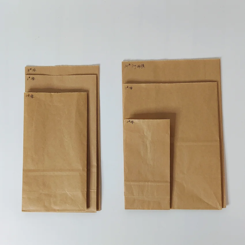 Brown 3kg No Handle  Burger Underwear Food Parcel Packaging Paper Bags For Bakery