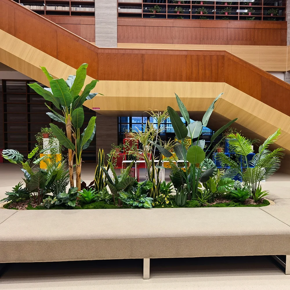 Uland original design customized PE material artificial plant landscape decoration tree large floor corner display