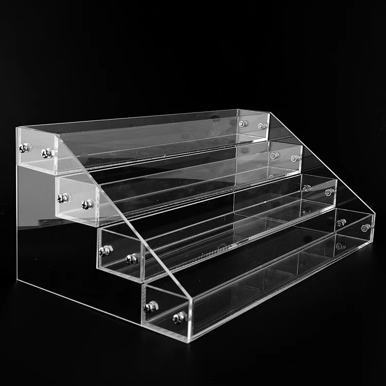 4 Layers Clear Acrylic Nail Polish Display Stand