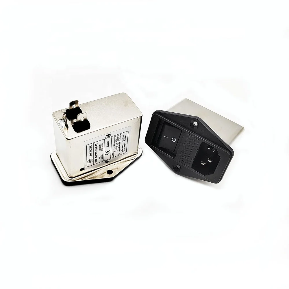 Монеточный игровой автомат аксессуары EMI фильтр/Power Black 10A фильтр со встроенным выключателем питания с предохранителем