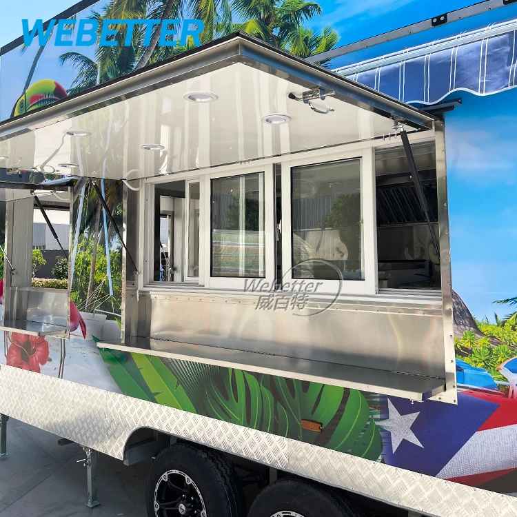WEBETTER Pizza Foodtruck Concession Catering Trailer Beer Truck Bakery 2 Story Mobile Bar Trailer Food Caravan For Sale