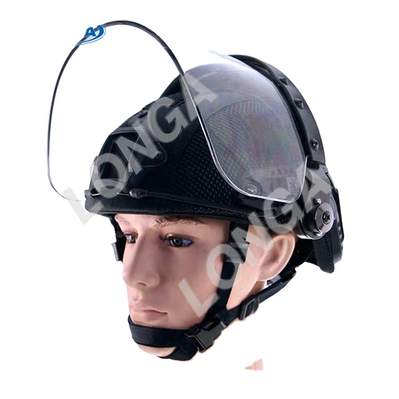 Military equipment protective bulletproof ballistic helmets with visor