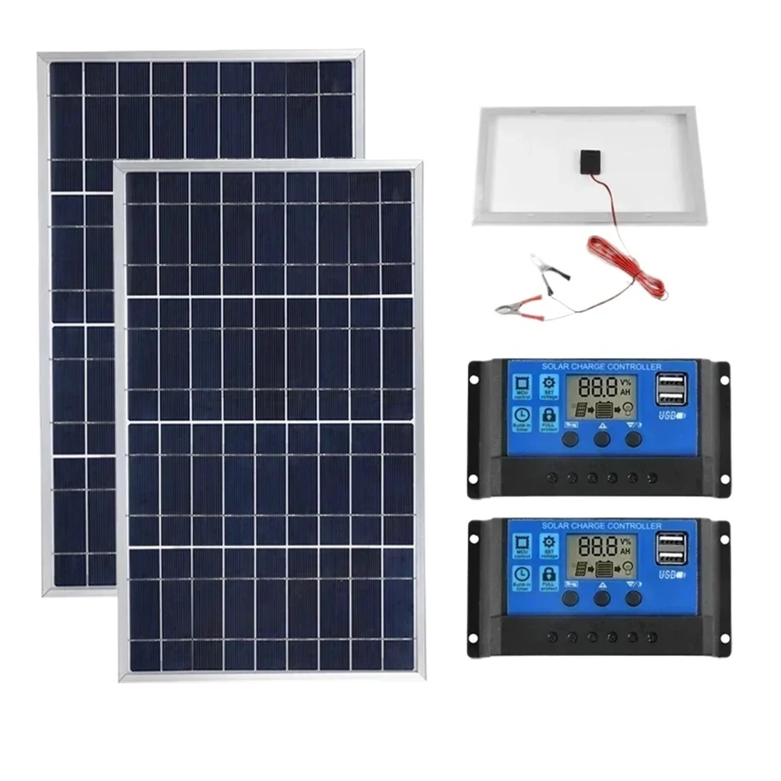 Senhuo Portable 300W Solar Kit 12V Polycrystalline Solar Cell Generator For Outdoor Home Use