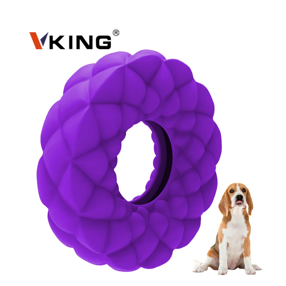 Vking Amazon, игрушечное кольцо из натурального каучука, кормушка для домашних животных, Интерактивная игрушка для собак
