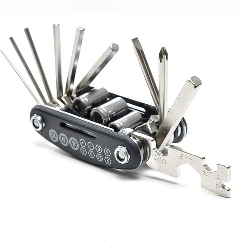 High quality Fix Practical maintenance portable Lightweight Folding Wrenches Carbon Steel Tool Kit
