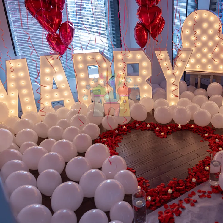 Commercial grade birthday party outdoor large number marquee wedding alphabet light up letters