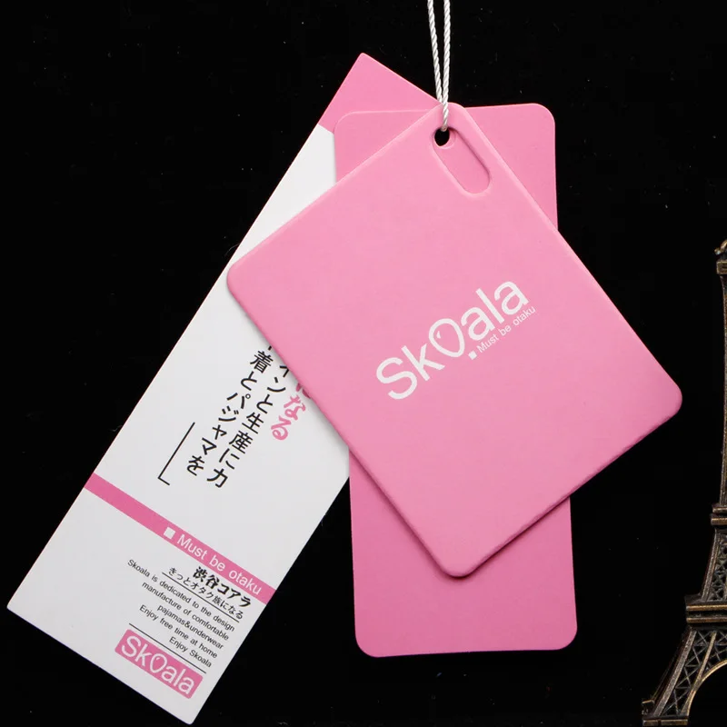 Recycled Customized Brand Logo Swing Paper Hanging Tag Apparel Clothing Hang Tag For Clothes/Socks