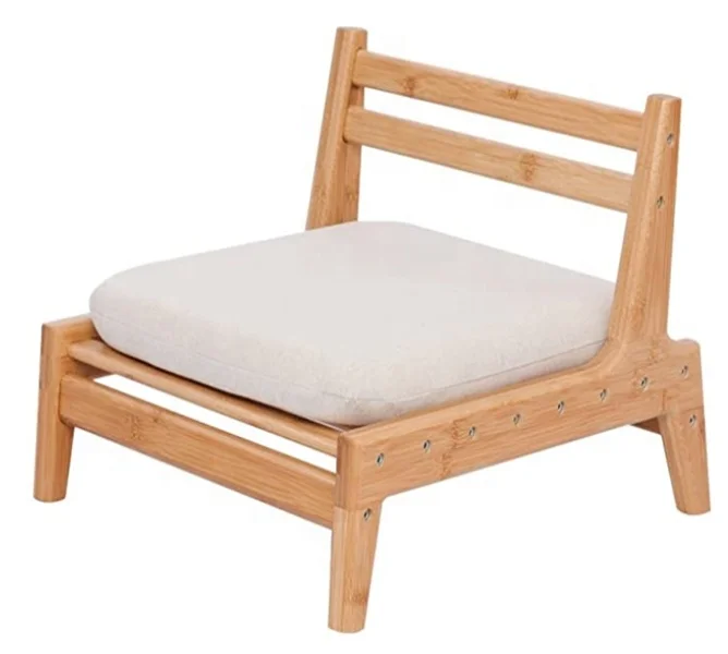 Best Selling Durable Using Durable Rectangle Color Natural Comfort Bamboo Floor Chair