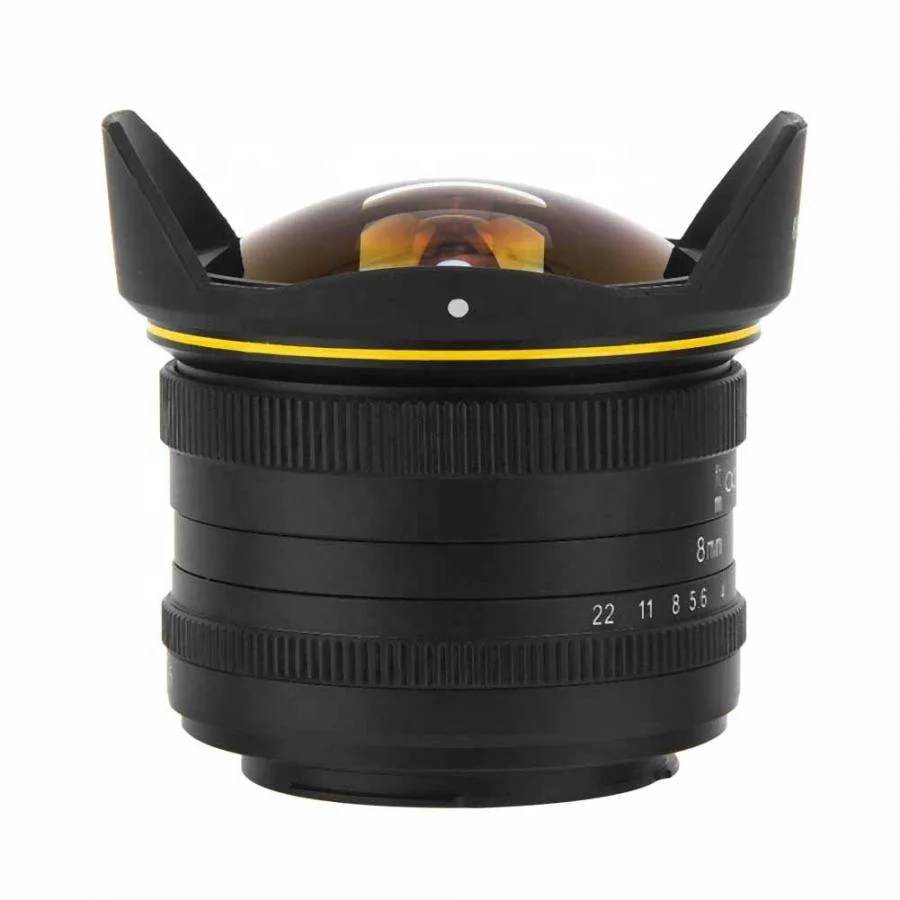 KamLan 8MM F3.0 APS-C Manual Wide Angle Fisheye Lens for DSLR Camera DSLR Camera Fisheye Lens Wide Angle Fisheye Lens