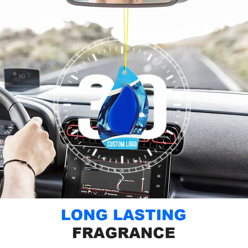 Custom Personalized Car Scent Diffuser Flavor Fragrance Hanging Car Air Freshener Gel Air Freshener Car