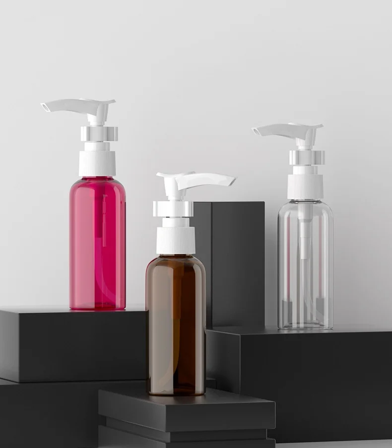 50 ml jack pump emulsion long mouth press, duck mouth bottle emulsion divided into plastic empty bottle