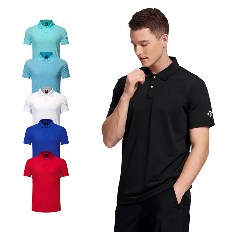Summer New Design Custom Logo Men Clothes Short Sleeved T Shirt Casual Lapel Business Polo Shirt
