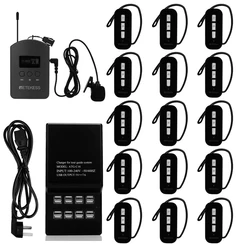 Wireless Ear-hook Tour Guide System With 32-port Charging Case Retekess TT112 TT111