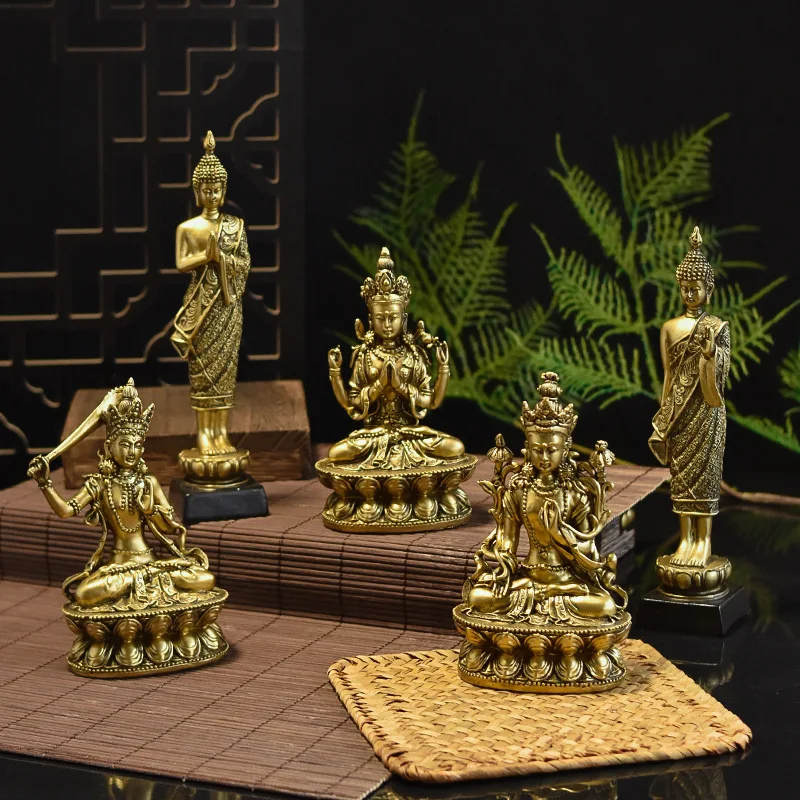 Wholesale Southeast Asian Copper Buddha Statue Resin Ornaments Home Ornaments And Decorations