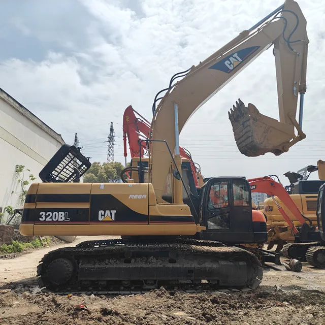 top factory used cater 320BL crawler hydraulic heavy excavators on selling in shanghai