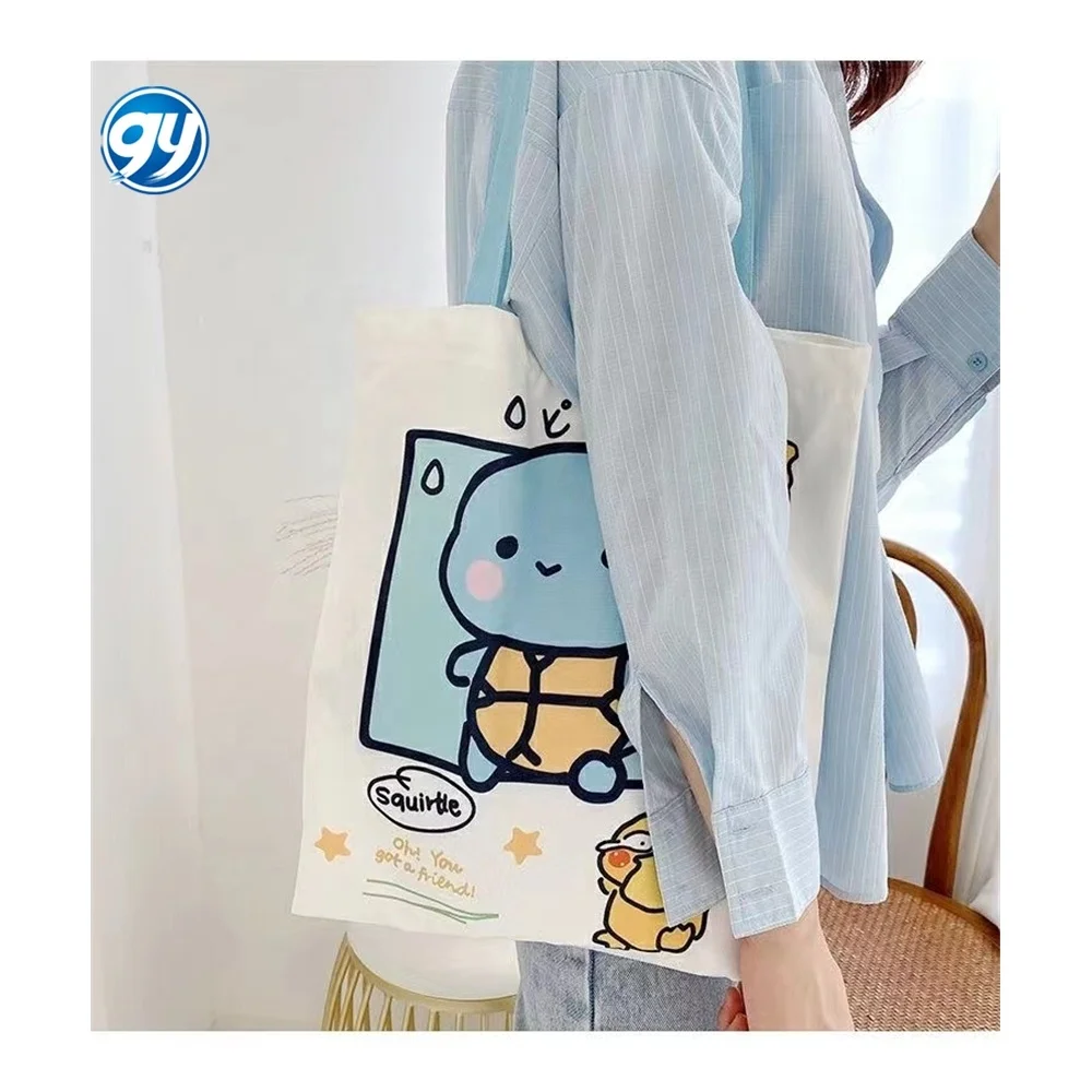 Pikachu Large Capacity Shoulder Backpack Cartoon Portable Shopping Student Summer Canvas kids bag Cute Women