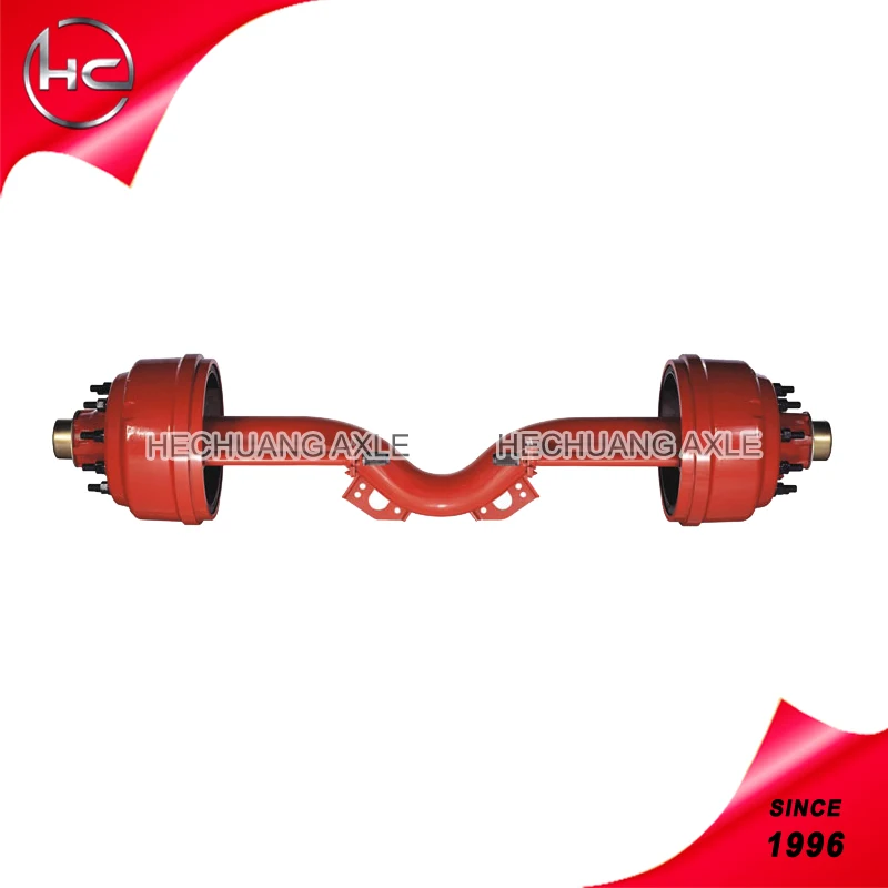 High quality brake trailer axles drum brake axle semi trailer tandem axle