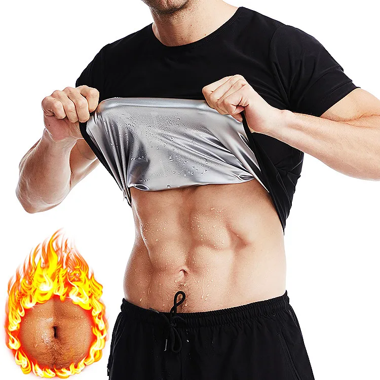 
Gym Workout Wear Sweat Sauna Waist Slimming Body Shaper Men Sweat Shirt 