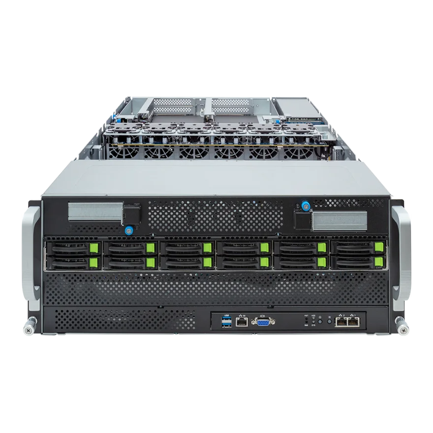 Gigabyte G493-ZB2 GPU вычислительный сервер настроить пользовательский HPC AI AMD EPYC 9004 4U DP 8 x PCIe Gen5 GPUs