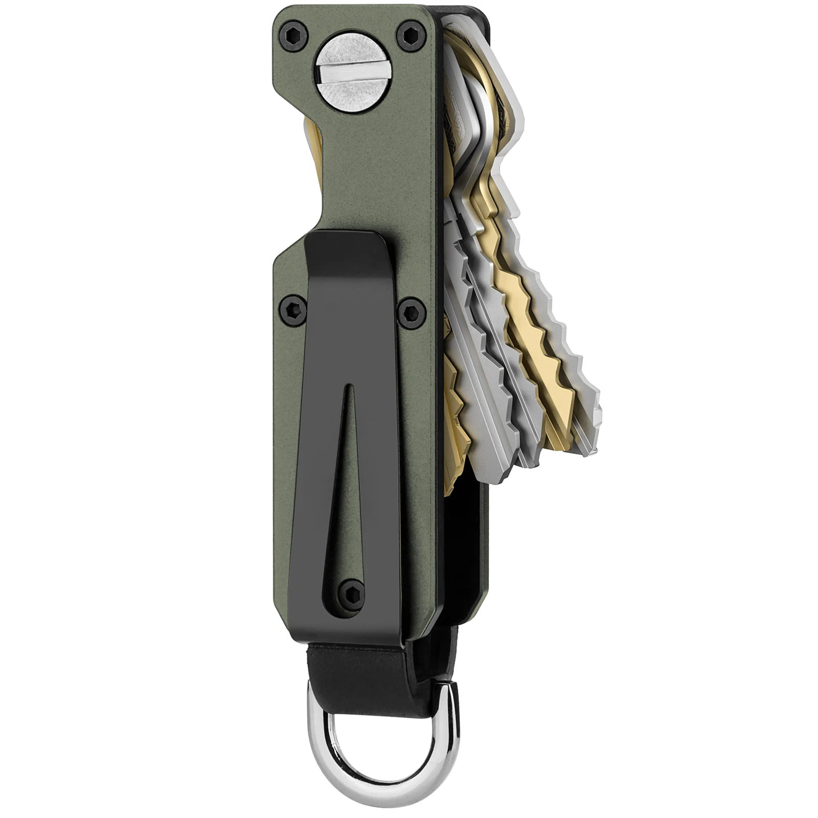 Slim Minimalist Metal Key Organizer Holder Keeps Your Keys Become Silent And Avoid Scratches