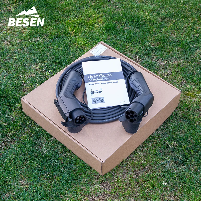 32A Type 1 to Type 2 Connector Electric Car Charging Station EV Charger Connector