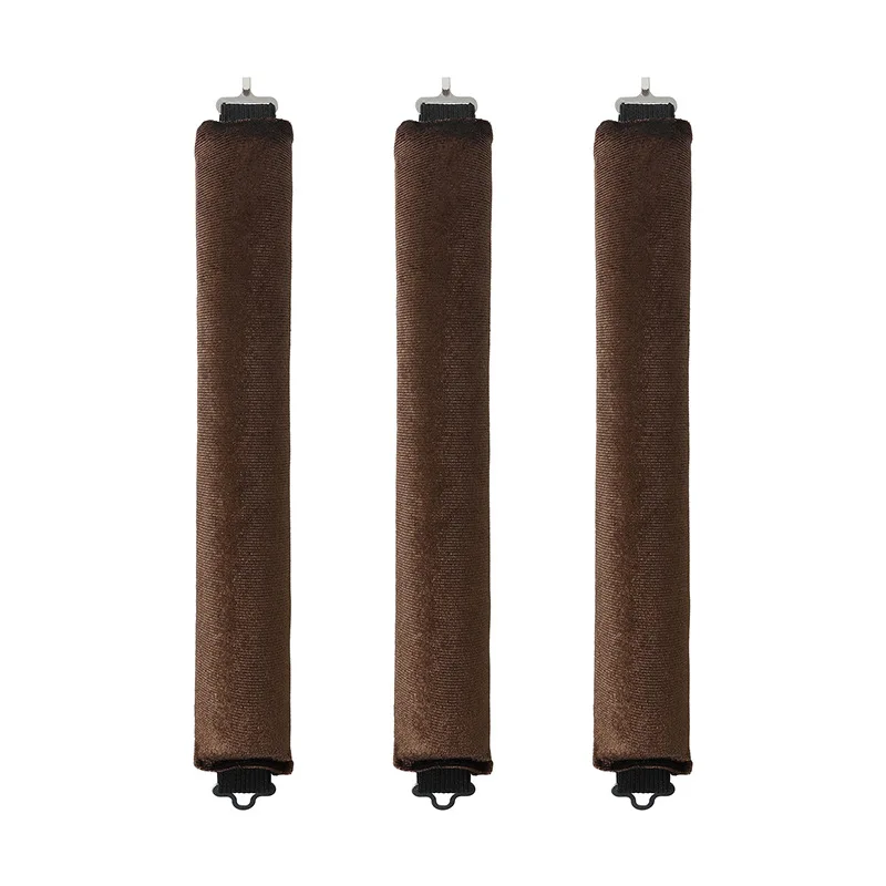 New Style Black Pink Beige Rubber Curling Artefact 3 Hooks Sleep Curling Cone Wand Heatless Hair Curler