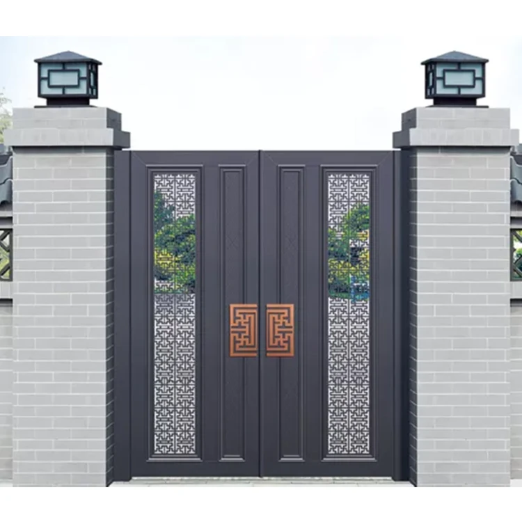 Chinese Courtyard Decorative Door Flowers Closet Louver Door Front Door antique wrought iron garden gate