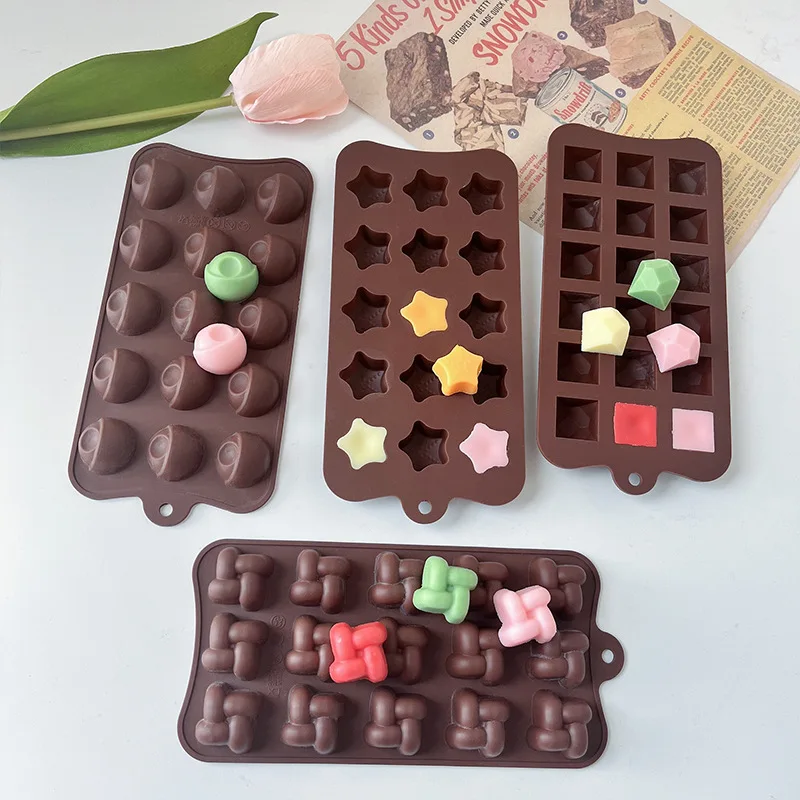 Food Grade Biscuit Silicone Chocolate Mold Cake Baking Mold High Temperature Resistant Baking Cake Fondant & Chocolate