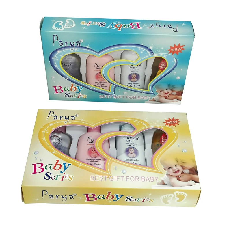 Parya Baby 4 предмета ежедневная ванна питательный шампунь для кожи и масло подарочный набор новорожденных Eco