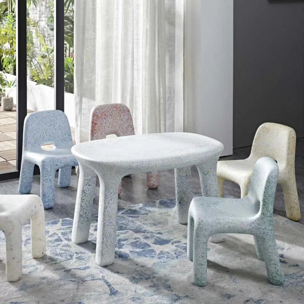 HANYEE 2024 Nordic Classic Modern Kids Children Pe Plastic Table For Living Room Kindergarten Garden Outdoor