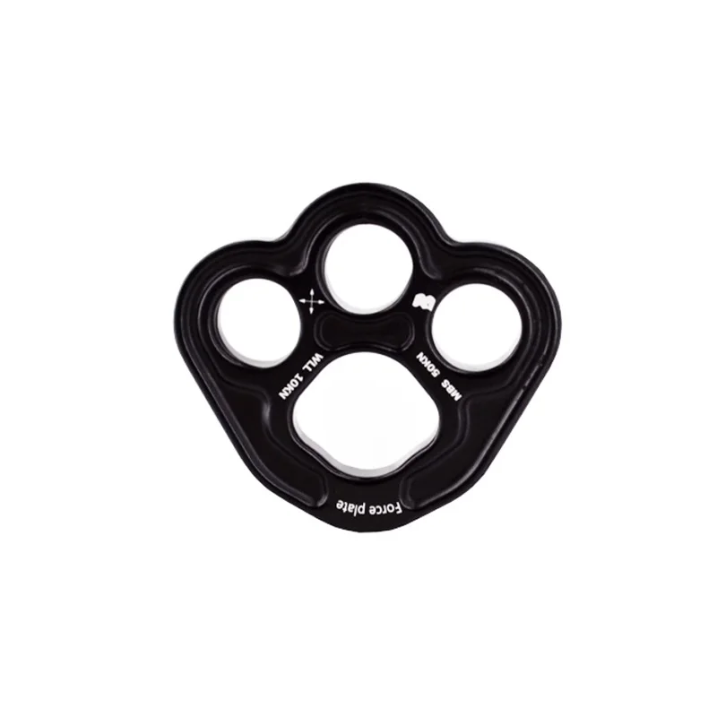 Mini size high load bearing aluminium 4-hole rigging plate for fall protection