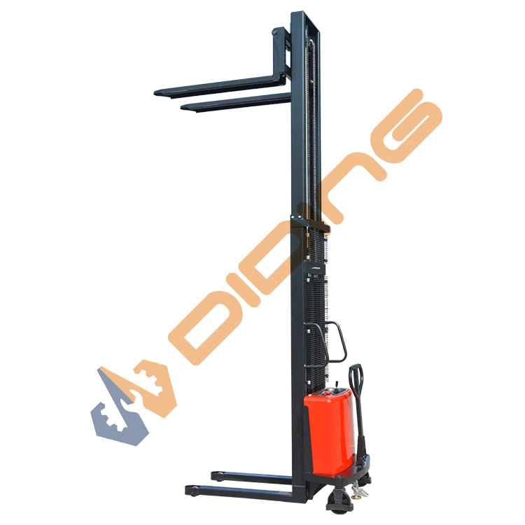 1000kg 1ton 1500kg Semi-electric Pallet Stacker hot sale Mini Pallet Stacker with High quality brake