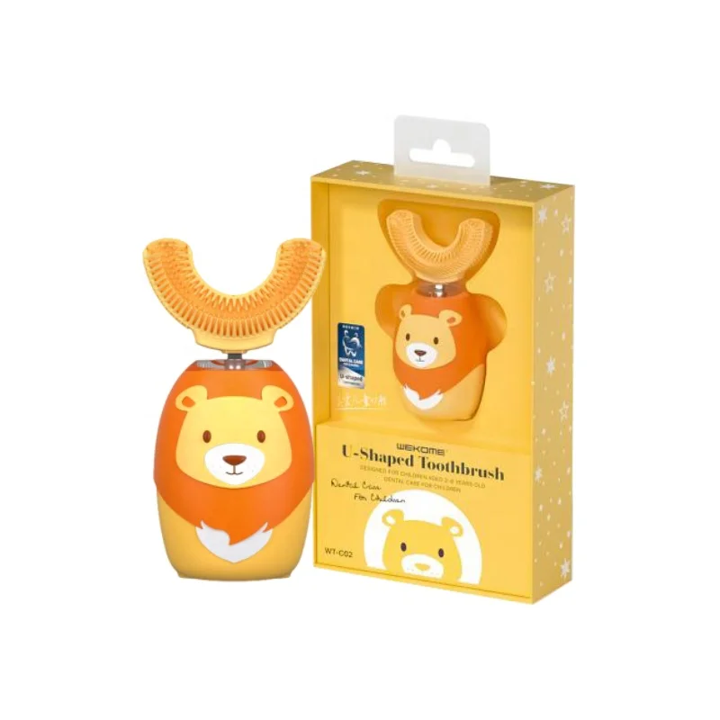 Factory wholesale  professional ipx7 dupont waterproof u shape electric toothbrush for kids