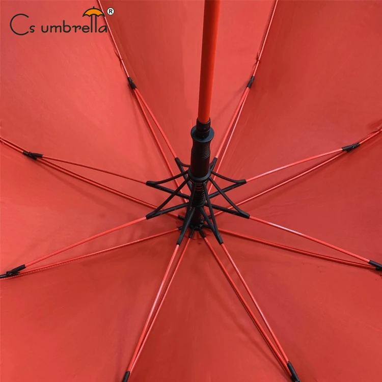 YS-7067 Hot Selling Straight Umbrella Auto Open Long Shaft Single Layer Windproof Custom Logo Printing Golf Umbrella