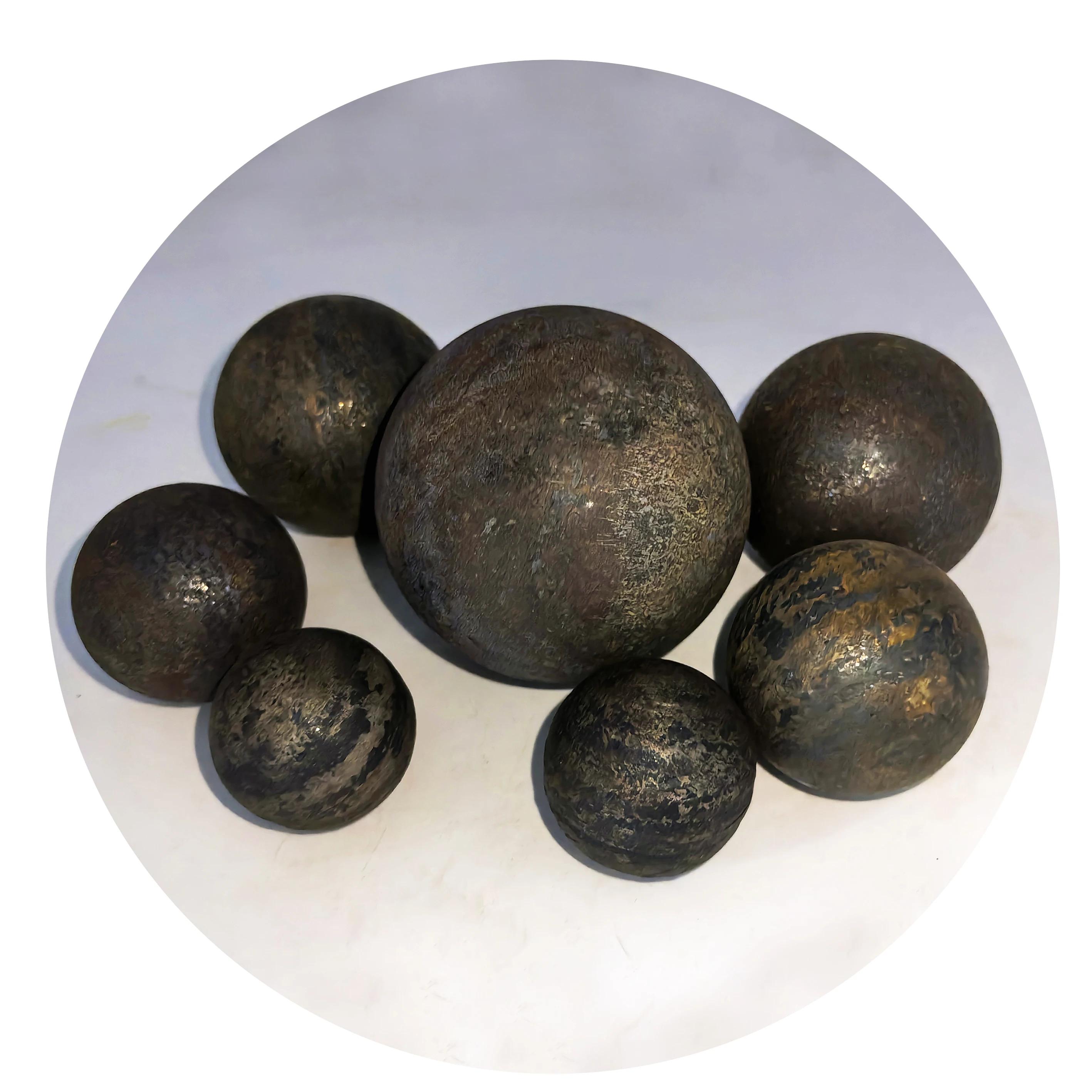 high hardness quality hot rolled forged forging grinding media iron steel ball manufacturer supplier for sale mine sag ball mill