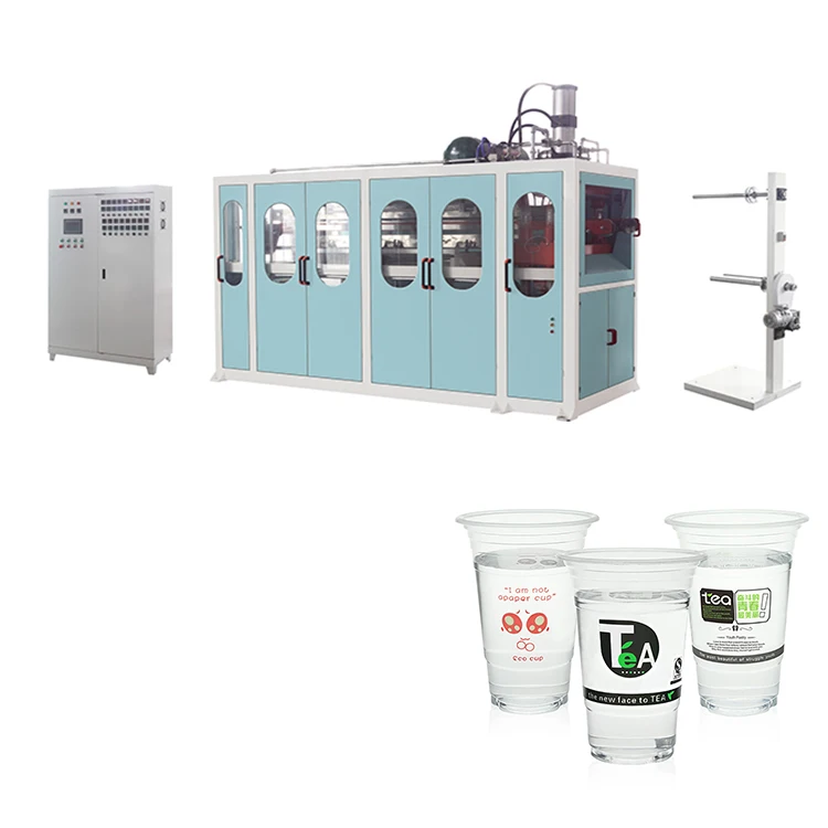 full automatic disposable PP PS PET plastic cup thermoforming machine price
