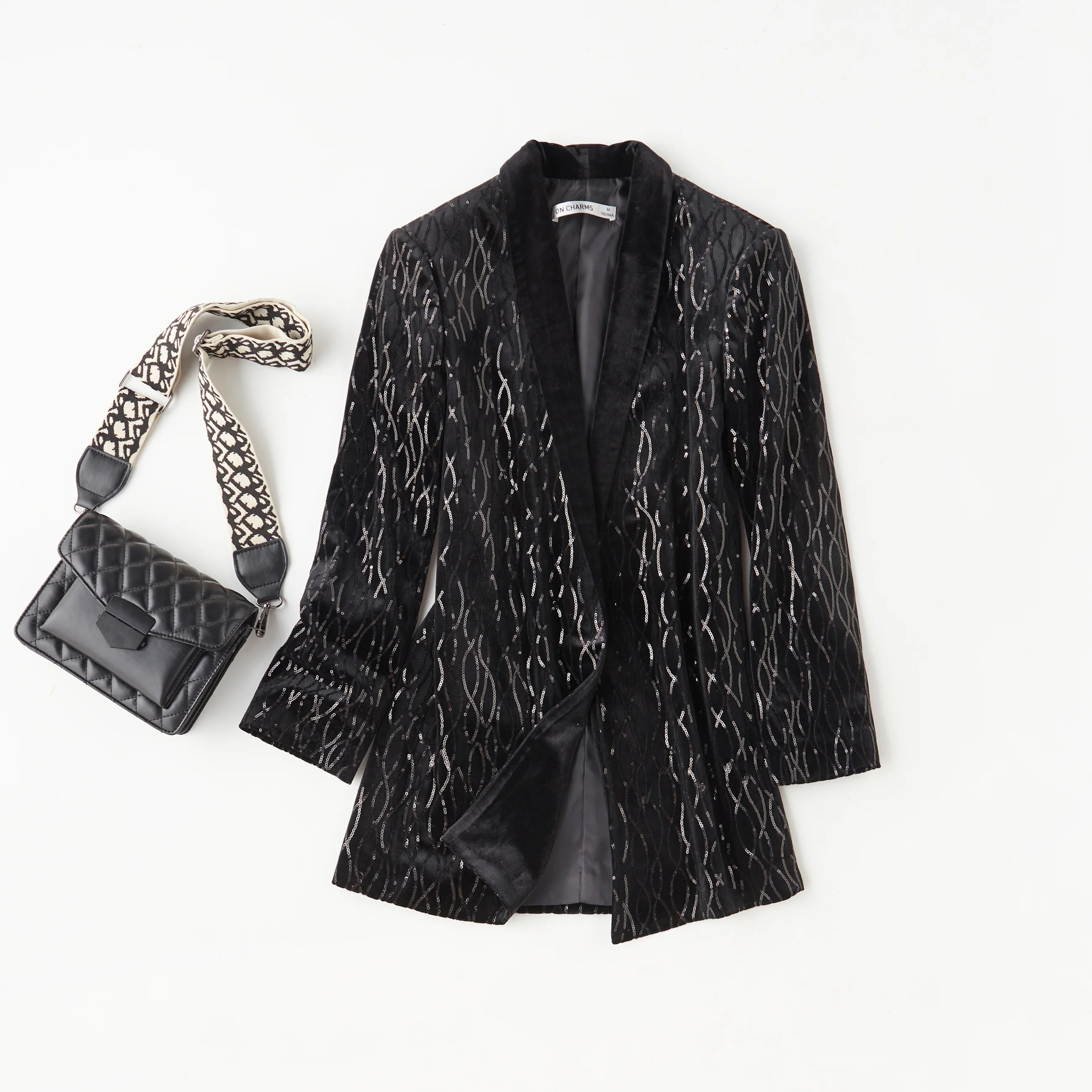 Fashion Korean Casual Blazer Spring Autumn Long Blazer Women Jacket